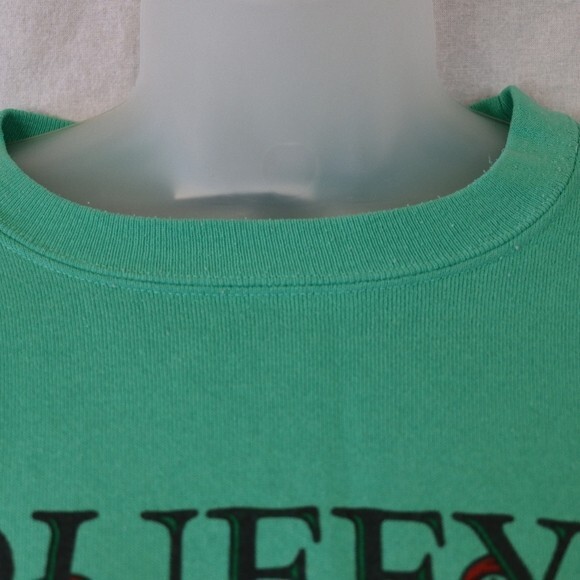 Health Knit Green Duffy’s Ireland Irish Crest Graphic Pullover Sweatshirt XL - Picture 5 of 12